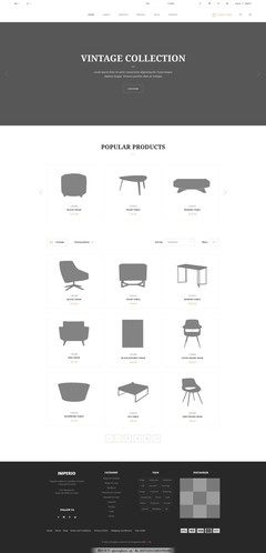 办公用品电商网站产品列表页设计psd模板图片